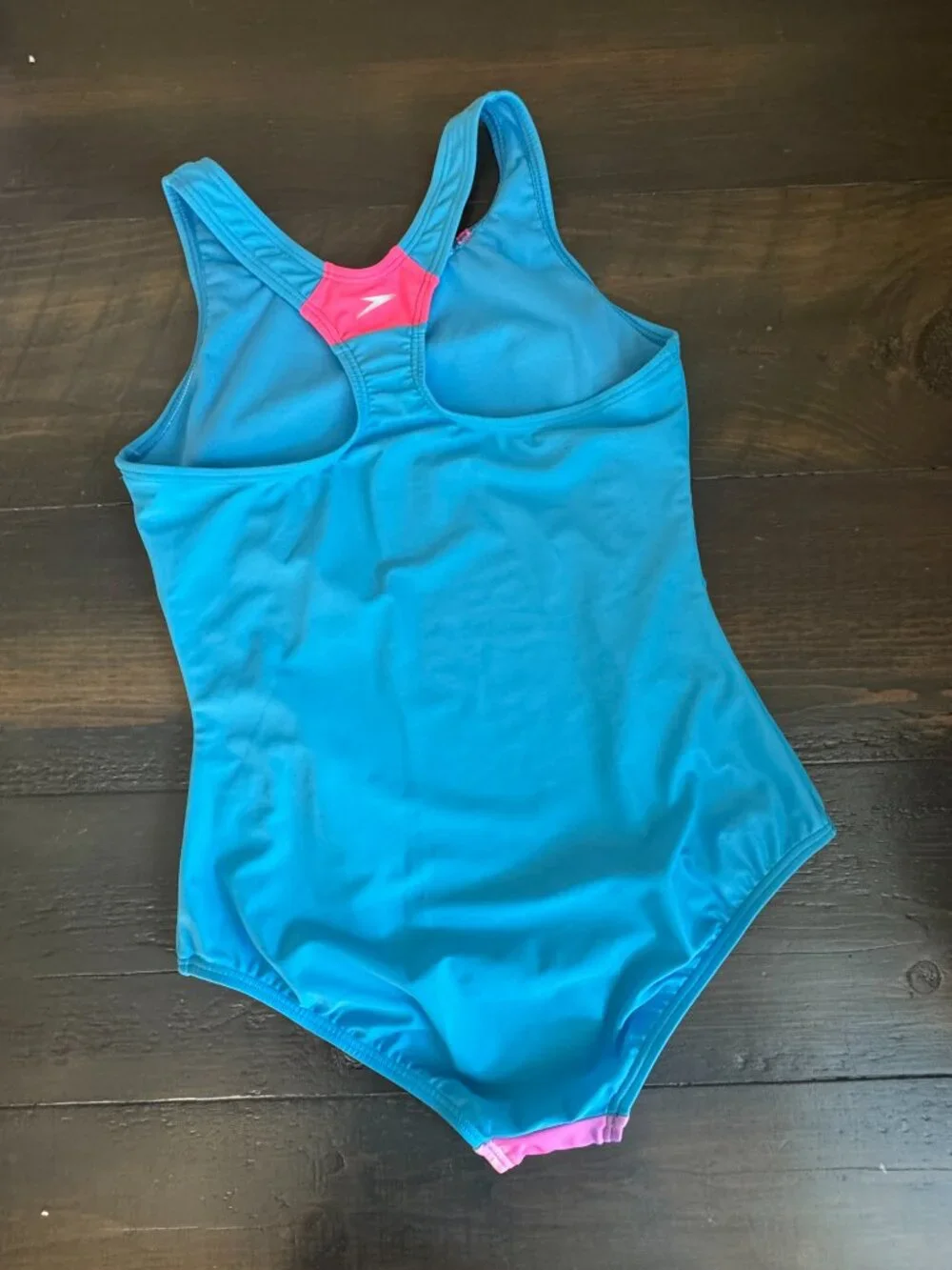 NWT! Speedo Girls Sport Splice One Piece in Picton Blue